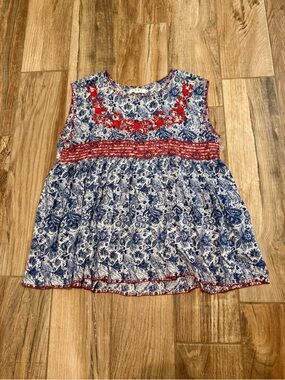 THML Embroidered Sleeveless Top